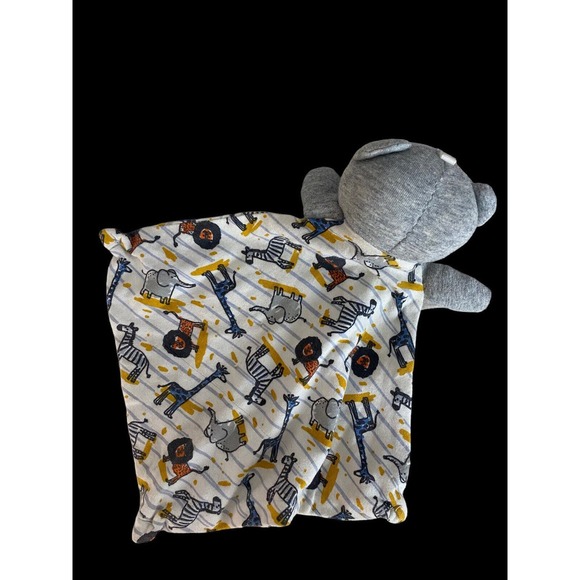 Sleep On It Lovey Gray Bear Zebra Giraffe Lion Elephant Animals Baby Boys Girls - Picture 3 of 4